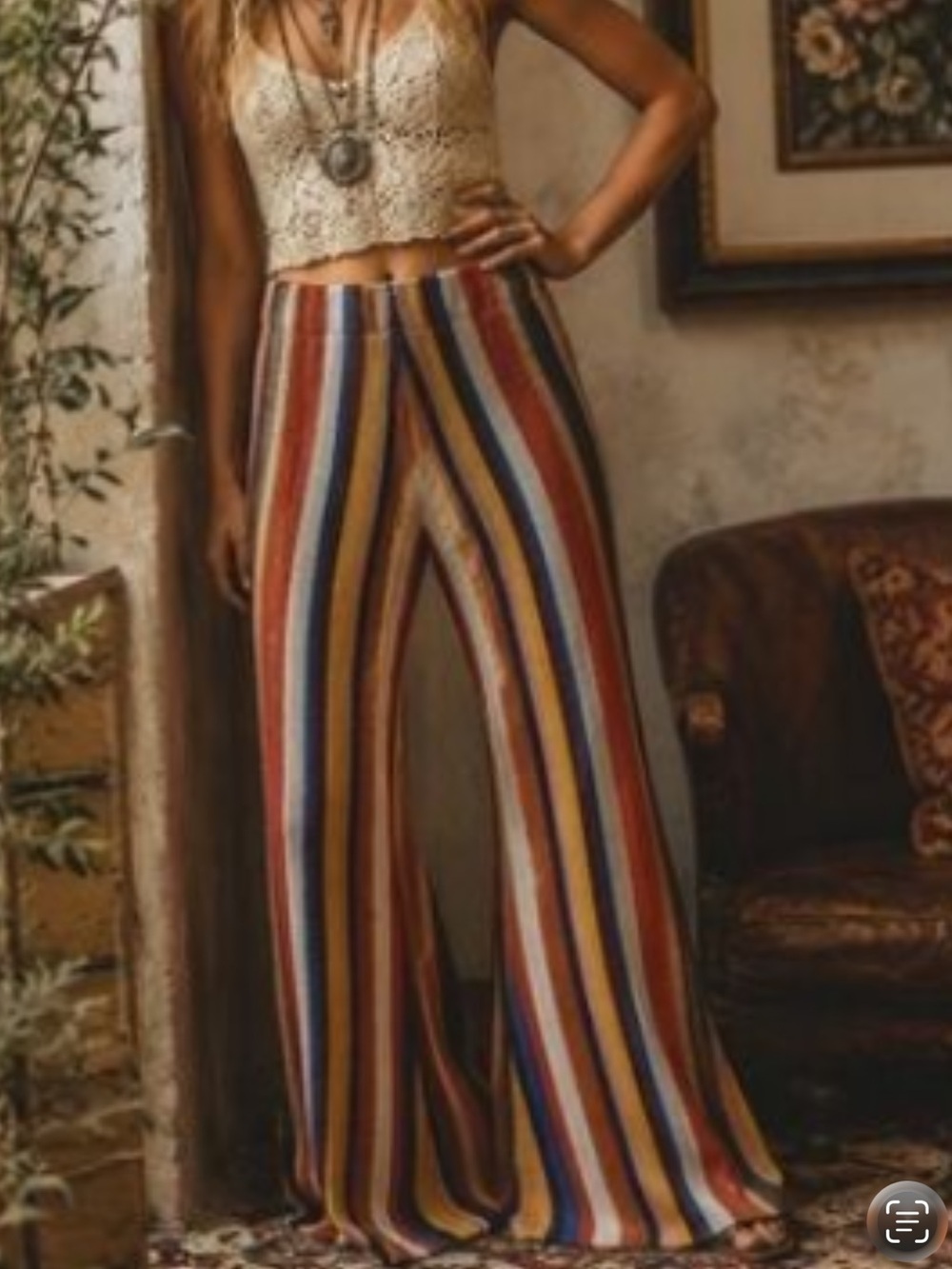 Judith March Flare Bell Bottom Pants Size Large